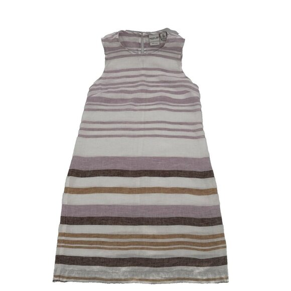 Rachel Zoe, 100 % linen dress, size 6, shift, sleeveless, scoop neck, stripes, - Picture 5 of 15